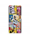 Funda para Samsung Galaxy A72 5G Oficial de Disney Mickey Comic - Clásicos Disney