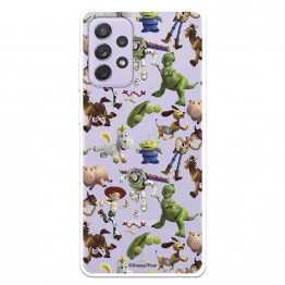 Funda para Samsung Galaxy A72 5G Oficial de Disney Muñecos Toy Story Siluetas - Toy Story