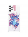 Funda para Samsung Galaxy A32 5G Oficial de Disney Stitch Graffiti - Lilo & Stitch