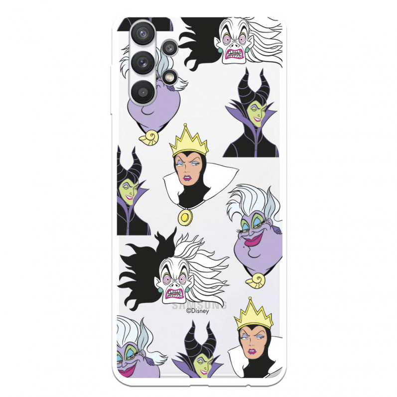 Funda para Samsung Galaxy A32 5G Oficial de Disney Villanas Patrón - Villanas Disney