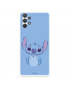 Funda para Samsung Galaxy A32 5G Oficial de Disney Stitch Azul - Lilo & Stitch