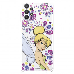 Funda para Samsung Galaxy A32 5G Oficial de Disney Campanilla Flores - Peter Pan