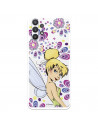 Funda para Samsung Galaxy A32 5G Oficial de Disney Campanilla Flores - Peter Pan