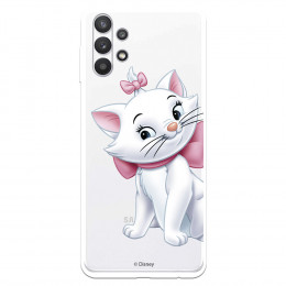 Funda para Samsung Galaxy A32 5G Oficial de Disney Marie Silueta - Los Aristogatos