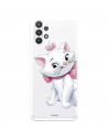 Funda para Samsung Galaxy A32 5G Oficial de Disney Marie Silueta - Los Aristogatos