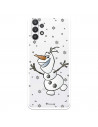 Funda para Samsung Galaxy A32 5G Oficial de Disney Olaf Transparente - Frozen