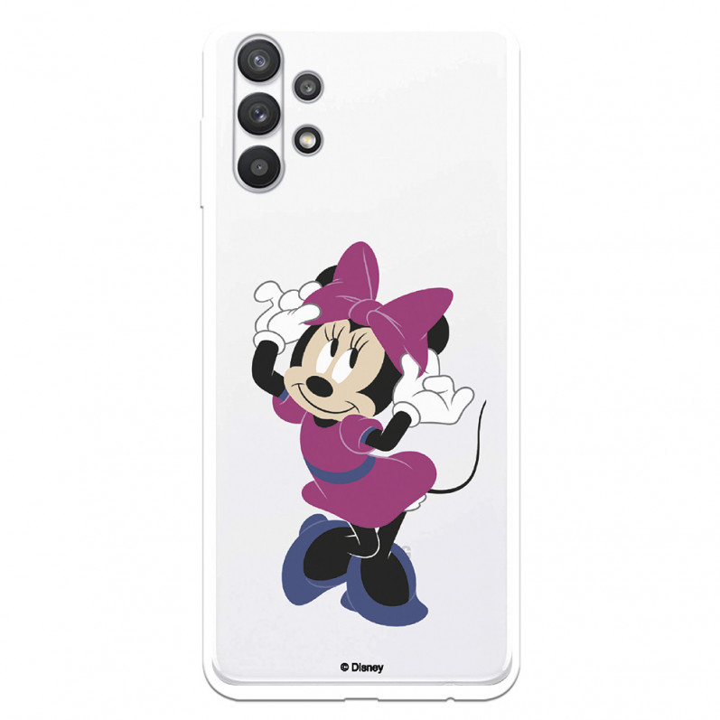 Funda para Samsung Galaxy A32 5G Oficial de Disney Minnie Rosa - Clásicos Disney