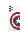 Funda para Samsung Galaxy A32 5G Oficial de Marvel Capitán América Escudo Transparente - Marvel