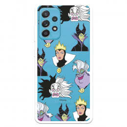 Funda para Samsung Galaxy A52 5G Oficial de Disney Villanas Patrón - Villanas Disney