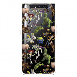 Funda para Samsung Galaxy A80 Oficial de Disney Muñecos Toy Story Siluetas - Toy Story