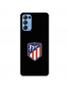 Hülle für Oppo Find X3 Lite Atlético de Madrid Wappen Schwarzer Hintergrund – Offiziell lizensiert von Atlético de Madrid