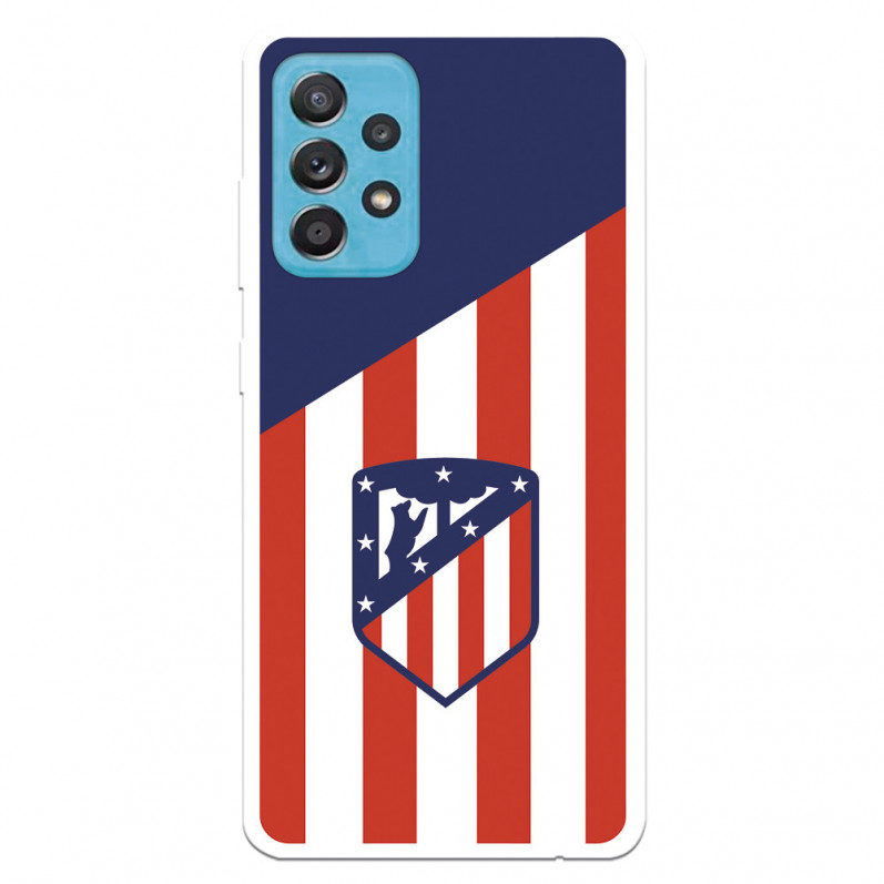 Atlético de Madrid Samsung Galaxy A52 5G Hülle Crest Atletico Backdrop – Atlético de Madrid Offizielle Lizenz