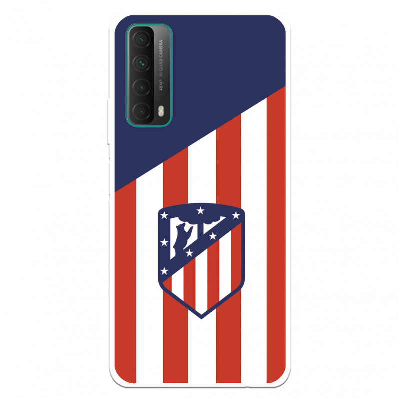 Atlético de Madrid Huawei P Smart 2021 Hülle Atlético de Madrid Wappen Hintergrund – Atlético de Madrid Offizielle Lizenz