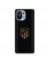 Atlético de Madrid Hülle für Xiaomi Mi 11 Gold Crest Schwarzer Hintergrund - Atlético de Madrid Offizielle Lizenz