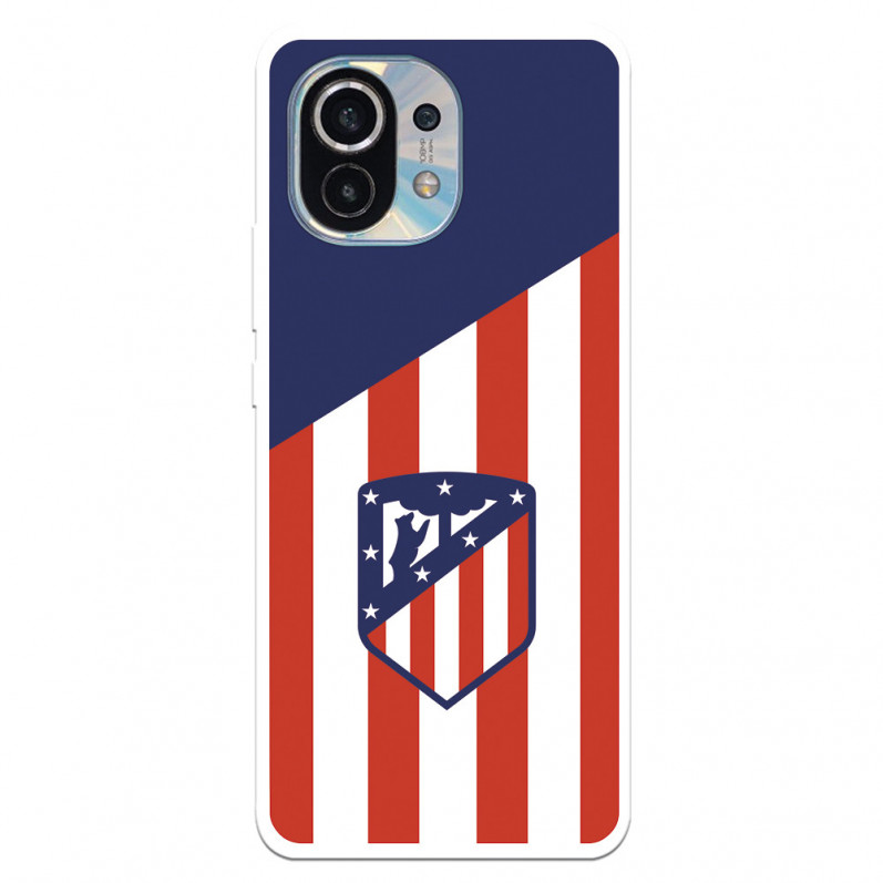 Atlético de Madrid Hülle für Xiaomi Mi 11 Atlético de Madrid Wappen Hintergrund – Atlético de Madrid Offizielle Lizenz