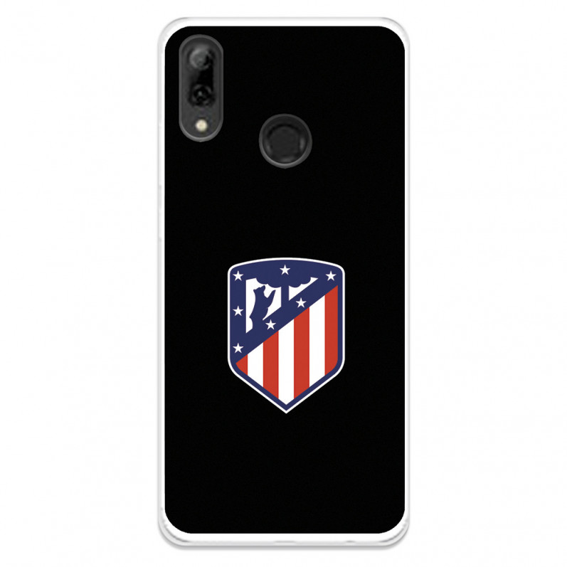 Honor 10 Lite Hülle Atlético de Madrid Wappen Schwarzer Hintergrund – Offiziell lizensiert von Atlético de Madrid