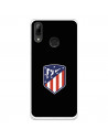 Honor 10 Lite Hülle Atlético de Madrid Wappen Schwarzer Hintergrund – Offiziell lizensiert von Atlético de Madrid