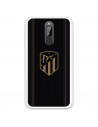 Atlético de Madrid Hülle für Xiaomi Redmi 8A Gold Crest Schwarzer Hintergrund – Atlético de Madrid Offizielle Lizenz