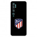 Xiaomi Mi Note 10 Pro Hülle Atlético de Madrid Wappen Schwarzer Hintergrund – Atlético de Madrid Offizielle Lizenz