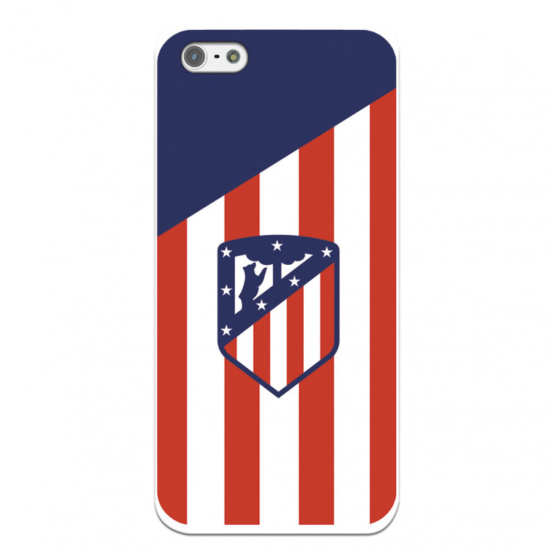 Atlético de Madrid Crest iPhone 5S Hülle Atlético de Madrid Hintergrund – Offizielle Lizenz von Atlético de Madrid