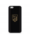 Atlético de Madrid iPhone 5S Hülle Gold Crest Schwarzer Hintergrund – Offizielle Lizenz von Atlético de Madrid