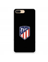 Atlético de Madrid Wappen Schwarzer Hintergrund iPhone 8 Plus Hülle – Atlético de Madrid Offizielle Lizenz