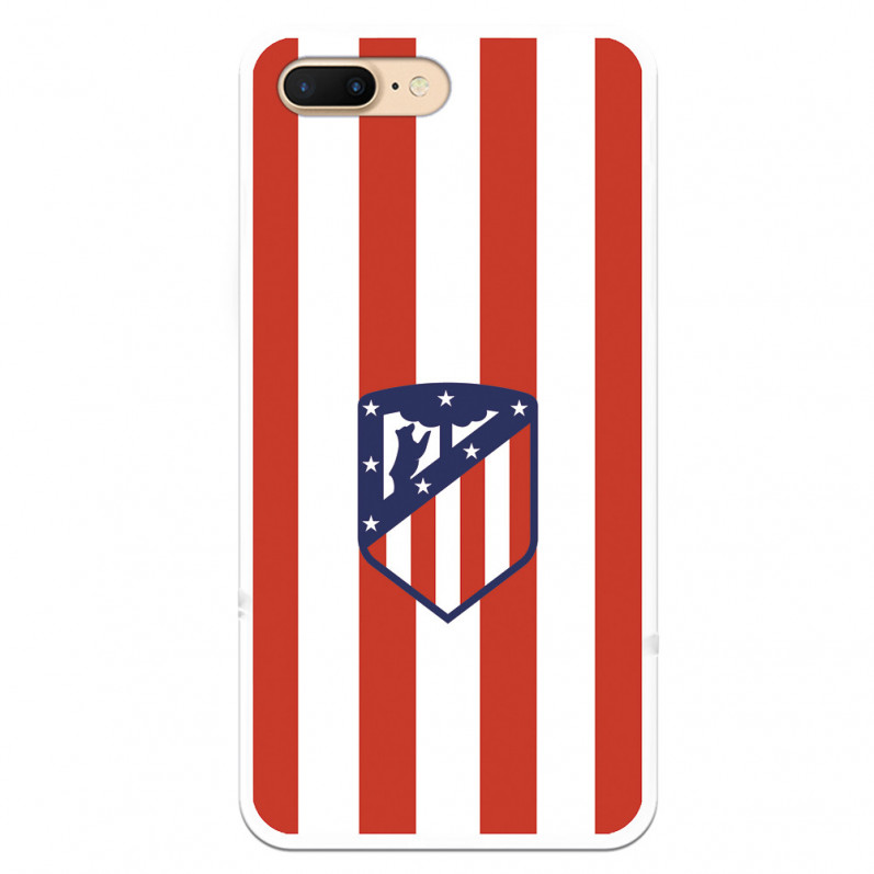 Atlético de Madrid Rot-Weißes Wappen iPhone 8 Plus Hülle – Offizielle Lizenz von Atlético de Madrid