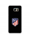 Atlético de Madrid Wappen Schwarzer Hintergrund Samsung Galaxy S7 Edge Hülle – Offizielle Lizenz von Atlético de Madrid