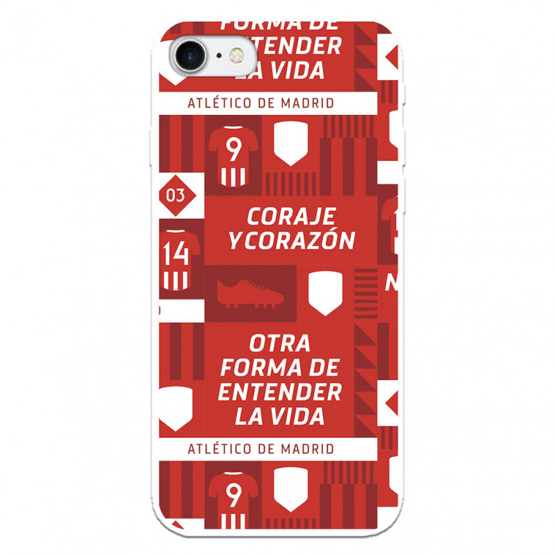 Atlético de Madrid „Coraje and Heart“ iPhone 7 Hülle – Offizielle Lizenz von Atlético de Madrid