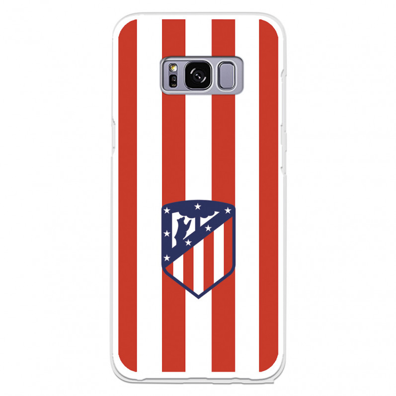 Atlético de Madrid Red and White Crest Samsung Galaxy S8 Hülle – Offizielle Lizenz von Atlético de Madrid