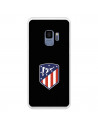 Atlético de Madrid Wappen Schwarzer Hintergrund Samsung Galaxy S9 Hülle – Offizielle Lizenz von Atlético de Madrid