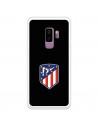 Atlético de Madrid Wappen Schwarzer Hintergrund Samsung Galaxy S9 Plus Hülle – Offizielle Lizenz von Atlético de Madrid