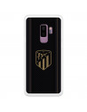 Atlético de Madrid Gold Wappen Schwarzer Hintergrund Samsung Galaxy S9 Plus Hülle – Offizielle Lizenz von Atlético de Madrid