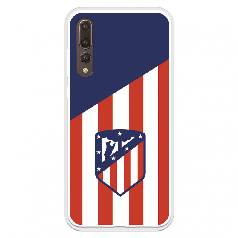 Atlético de Madrid Huawei P20 Pro Hülle Atlético de Madrid Wappen Hintergrund – Atlético de Madrid Offizielle Lizenz