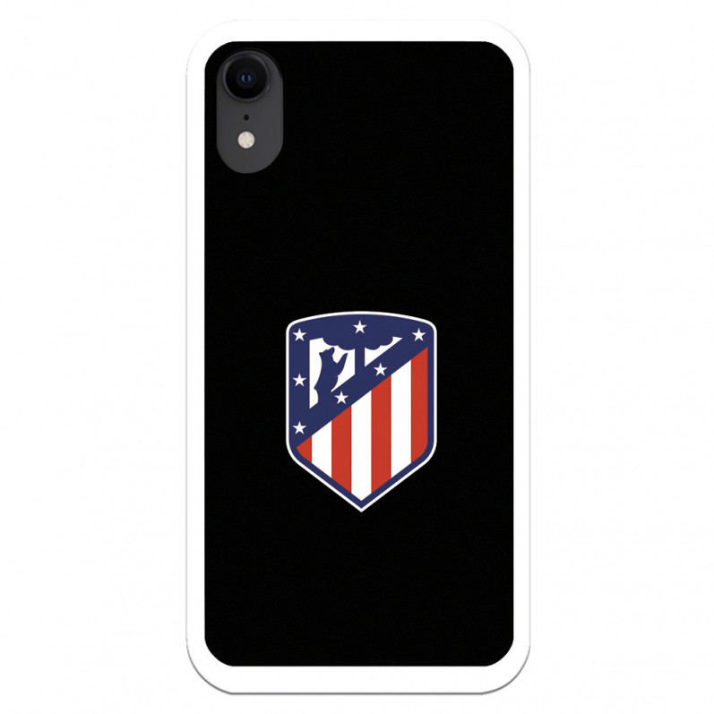 Atlético de Madrid Wappen Schwarzer Hintergrund iPhone XR Hülle – Atlético de Madrid Offizielle Lizenz