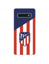 Atlético de Madrid Samsung Galaxy S10 Hülle Atlético de Madrid Wappen Hintergrund – Atlético de Madrid Offizielle Lizenz