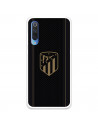 Atlético de Madrid Hülle für Xiaomi Mi 9 Gold Crest Schwarzer Hintergrund - Atlético de Madrid Offizielle Lizenz