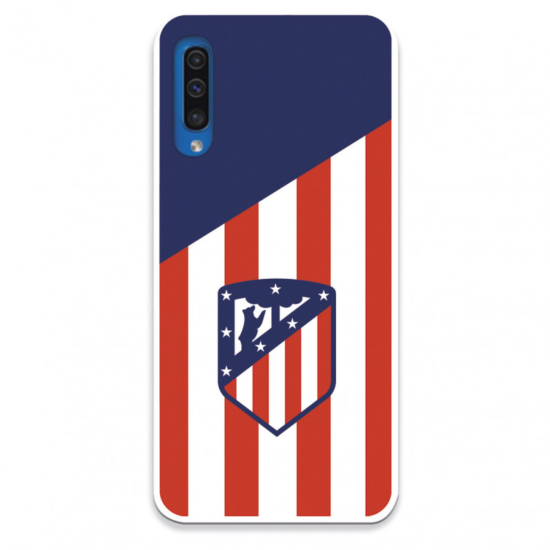 Atlético de Madrid Samsung Galaxy A50 Hülle Atlético de Madrid Wappen Hintergrund – Offizielle Atlético de Madrid Lizenz