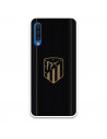 Atlético de Madrid Samsung Galaxy A50 Hülle Gold Crest Schwarzer Hintergrund – Offizielle Lizenz von Atlético de Madrid