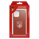 Atlético de Madrid iPhone 11 -Hülle mit silbernem Wappenhintergrund – Offizielle Lizenz von Atlético de Madrid