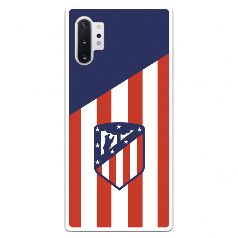 Atlético de Madrid Samsung Galaxy Note 10Plus Hülle Atlético de Madrid Wappenhintergrund – Offizielle Lizenz von Atlético de Mad