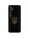 Atlético de Madrid Hülle für Xiaomi Mi Note 10 Gold Crest Schwarzer Hintergrund – Atlético de Madrid Offizielle Lizenz