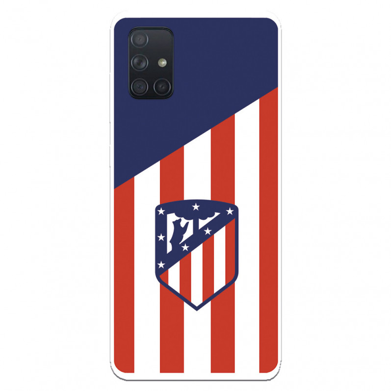 Atlético de Madrid Samsung Galaxy A71 Hülle Atlético de Madrid Wappen Hintergrund – Offizielle Atlético de Madrid Lizenz