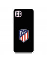 Huawei P40 Lite Hülle Atlético de Madrid Wappen Schwarzer Hintergrund – Offiziell lizensiert von Atlético de Madrid