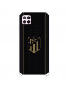 Atlético de Madrid Huawei P40 Lite Hülle Gold Crest Schwarzer Hintergrund – Atlético de Madrid Offizielle Lizenz