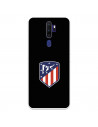 Hülle für Oppo A9 2020 Atlético de Madrid Wappen Schwarzer Hintergrund – Offizielle Lizenz von Atlético de Madrid