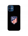 Atlético de Madrid Wappen Schwarzer Hintergrund iPhone 12 Mini Hülle – Atlético de Madrid Offizielle Lizenz