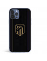 Atlético de Madrid iPhone 12 Pro Max Hülle Goldwappen Schwarzer Hintergrund – Offizielle Lizenz von Atlético de Madrid