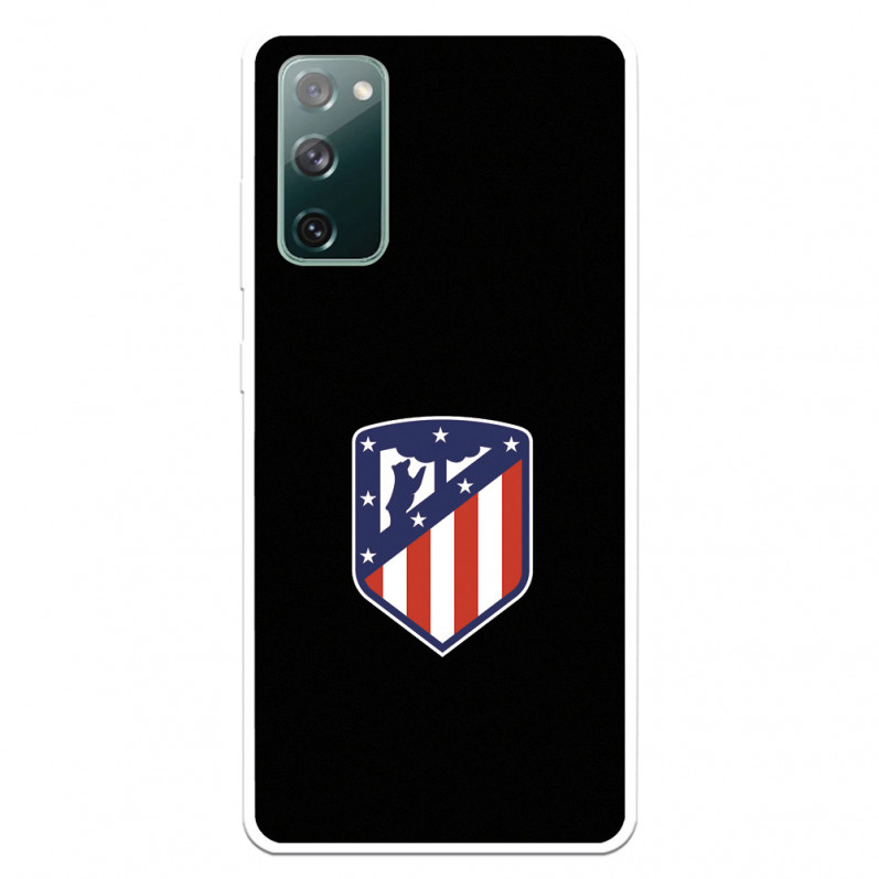 Atlético de Madrid Wappen Schwarzer Hintergrund Samsung Galaxy S20 FE Hülle – Offizielle Lizenz von Atlético de Madrid