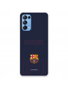 Hülle für Oppo Find X3 Lite FC Barcelona Barsa Blauer Hintergrund – FC Barcelona Offizielle Lizenz